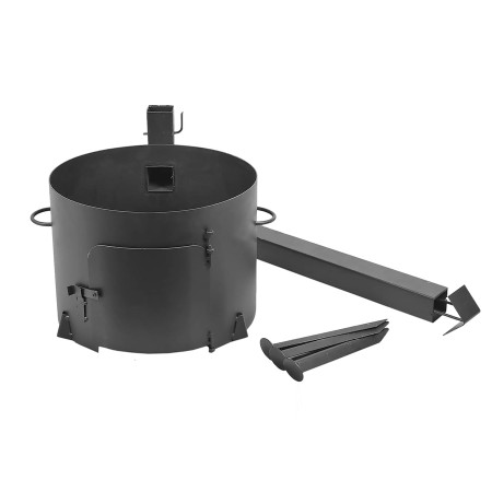 Stove with a diameter of 340 mm with a pipe for a cauldron of 8-10 liters в Биробиджане