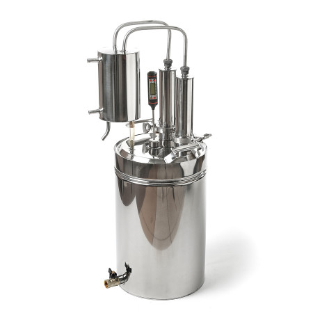 Cheap moonshine still kits "Gorilych" double distillation 10/35/t with CLAMP 1,5" and tap в Биробиджане