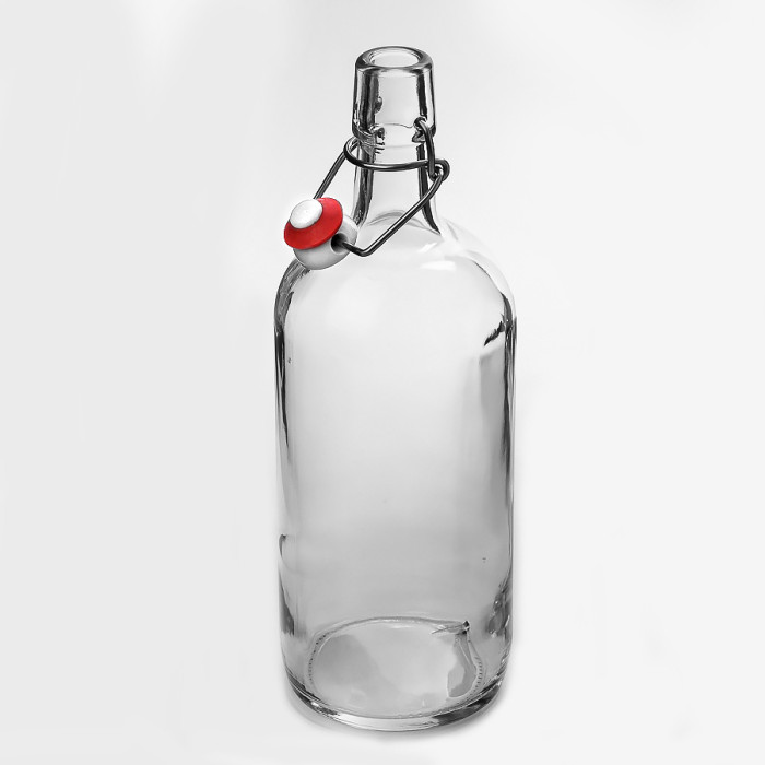 Бутылка бесцветная бугельная 1 литр в Биробиджане