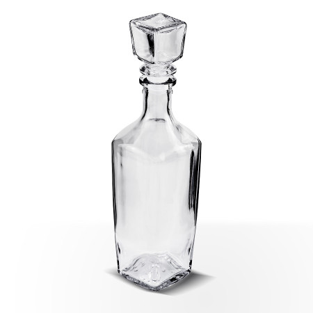 Бутылка (штоф) "Элегант" стеклянная 0,5 литра с пробкой  в Биробиджане