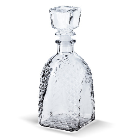 Бутылка (штоф) "Арка" стеклянная 0,5 литра с пробкой  в Биробиджане