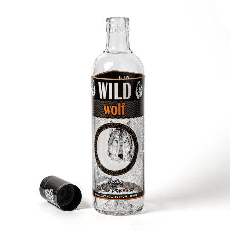 Бутылка сувенирная "Волк" 0,5 литра в Биробиджане